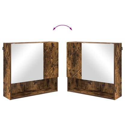 Mobiletto per specchio Rovere fumé 59 x 17 x 55 cm | homemem39