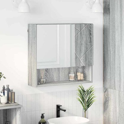 Mobiletto per specchio Grigio Sonoma 59 x 17 x 55 cm | homemem39