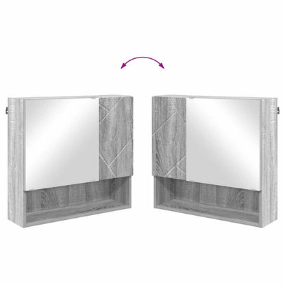 Mobiletto per specchio Grigio Sonoma 59 x 17 x 55 cm | homemem39