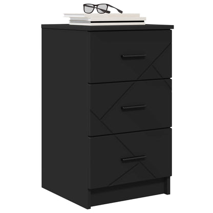 Armadio da Notte Nero 38 x 38 x 66 cm Legno multistrato | homemem39