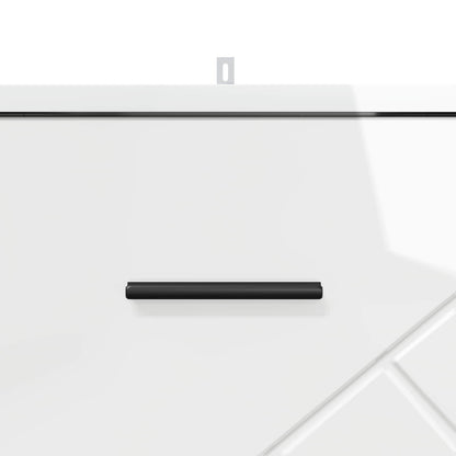 Armadio da Notte con cassetto Bianco lucido 38 x 38 x 66 cm | homemem39