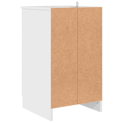 Armadio da Notte con cassetto Bianco lucido 38 x 38 x 66 cm | homemem39