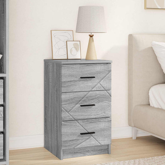 Armadio da Notte con cassetto Grigio sonoma 38 x 38 x 66 cm | homemem39