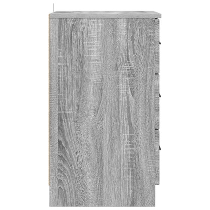 Armadio da Notte con cassetto Grigio sonoma 38 x 38 x 66 cm | homemem39