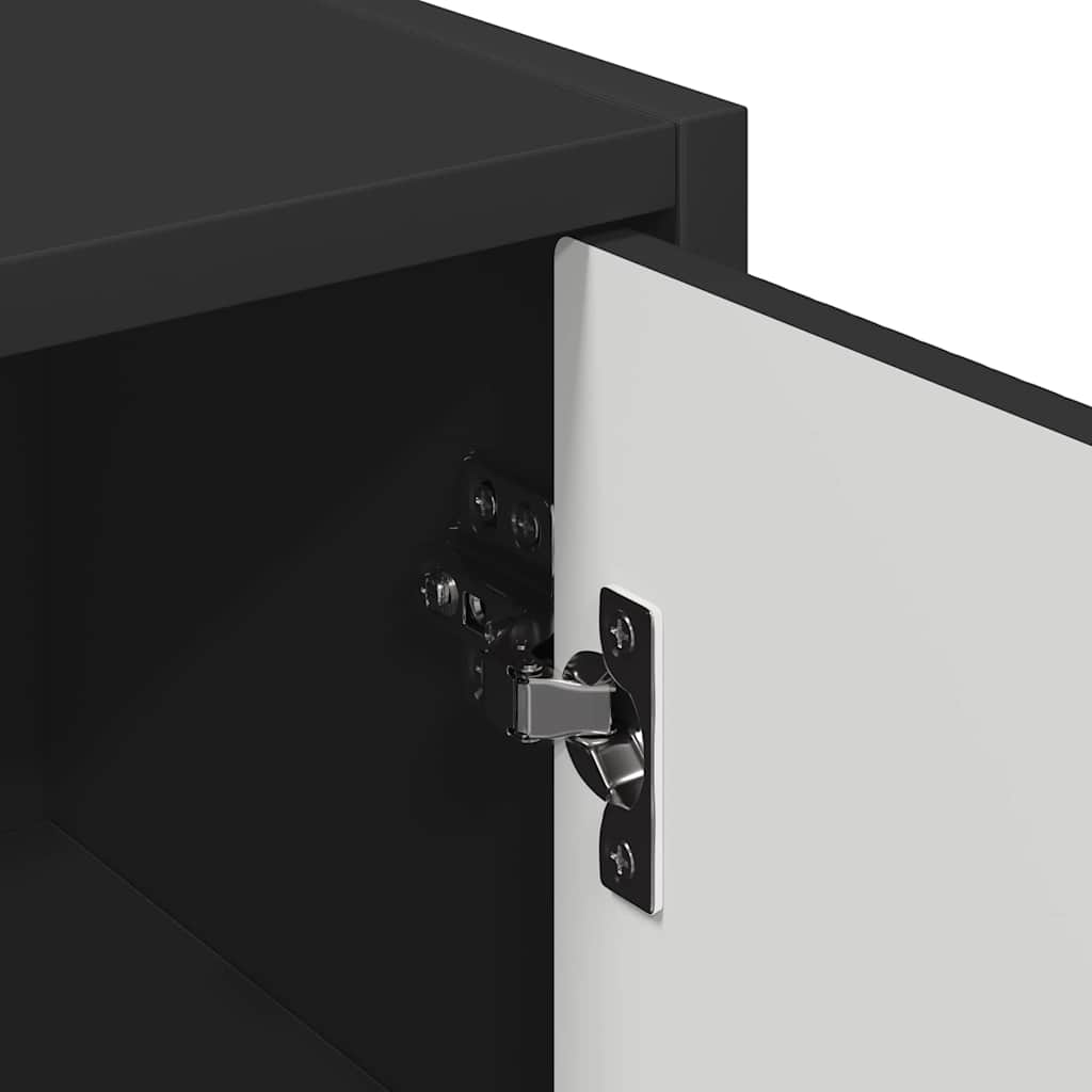 Mobile da Bagno Montaggio a parete Nero 39 x 23,5 x 65 cm | homemem39