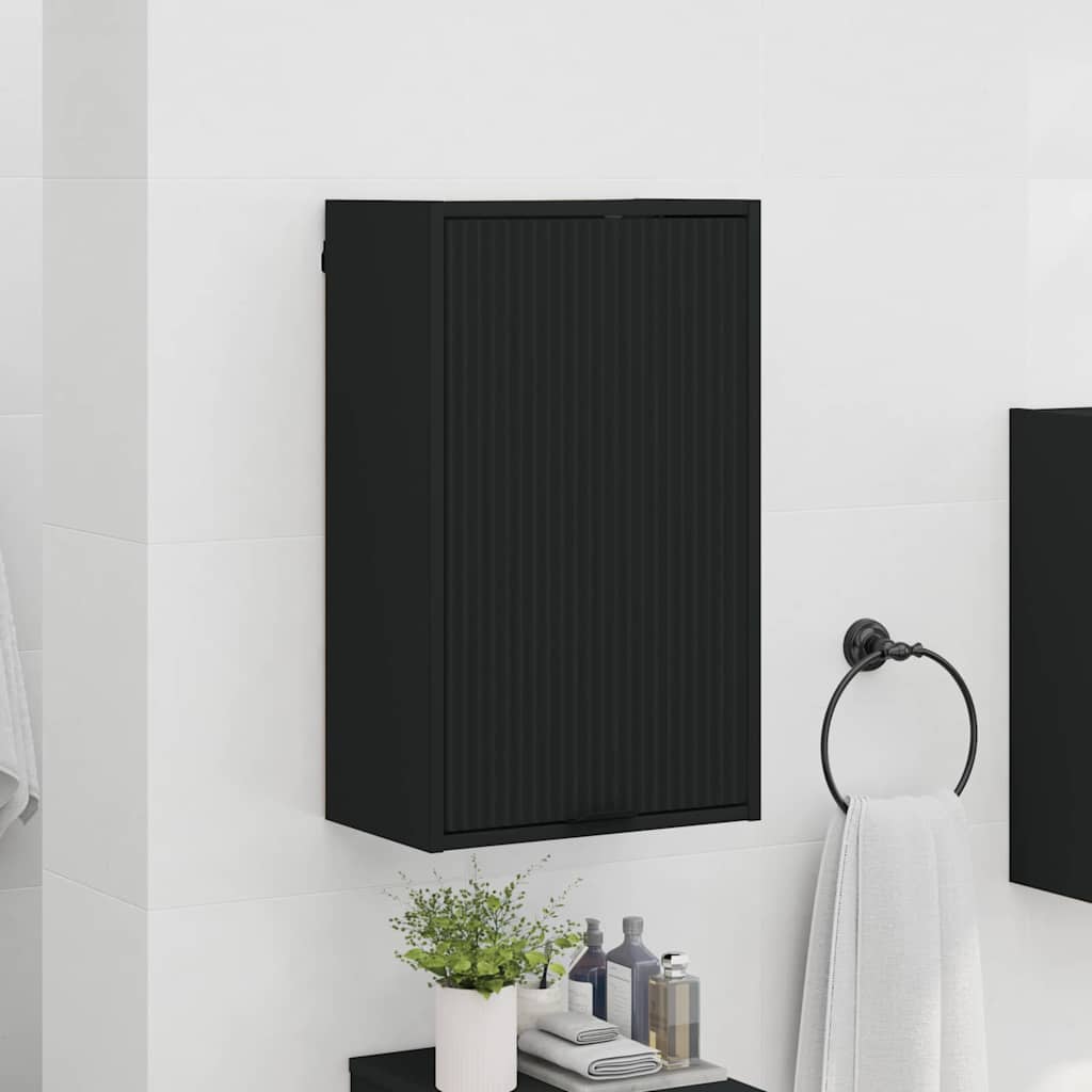 Mobile da Bagno Montaggio a parete Nero 39 x 23,5 x 65 cm | homemem39