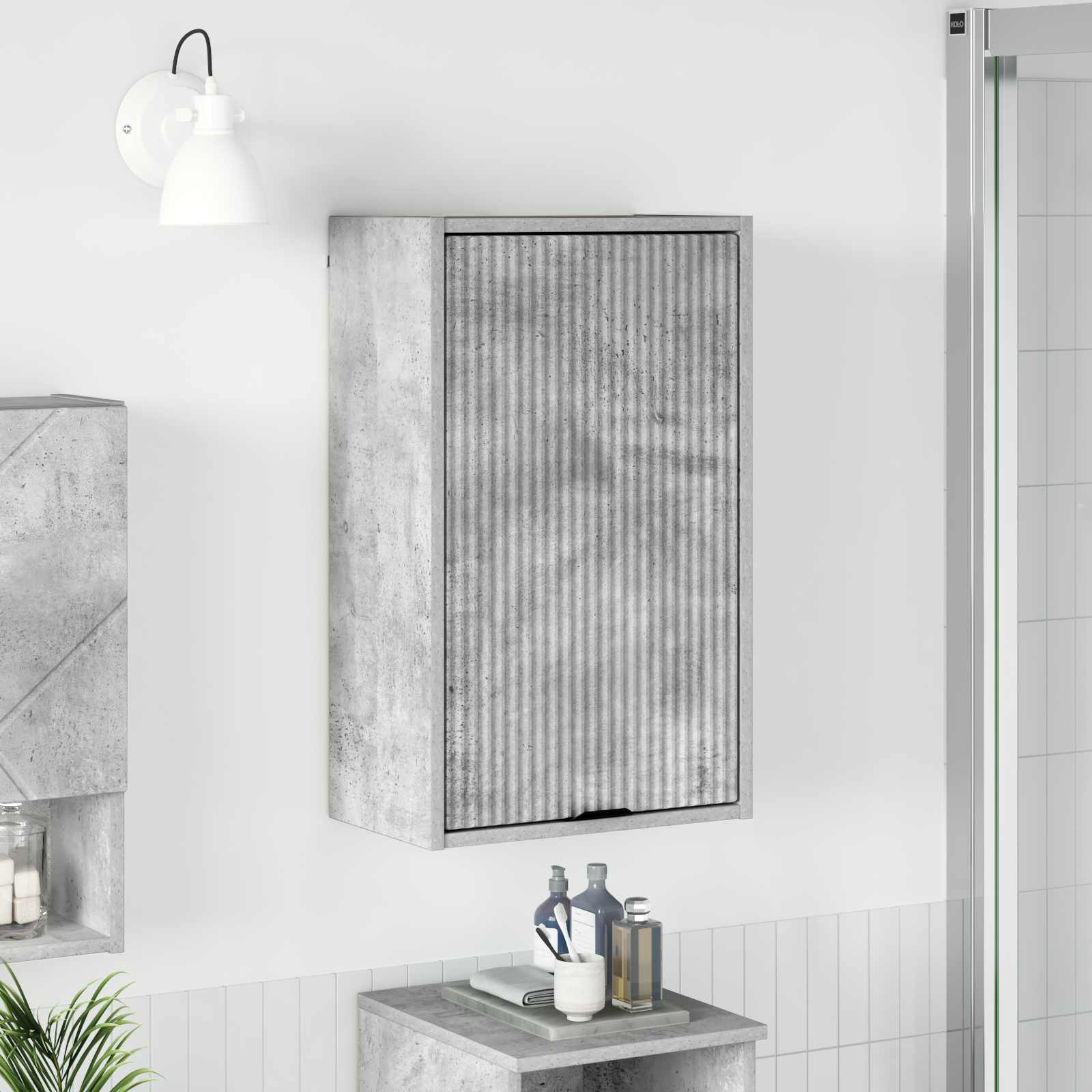 Mobile da Bagno Grigio cemento 39 x 23,5 x 65 cm | homemem39