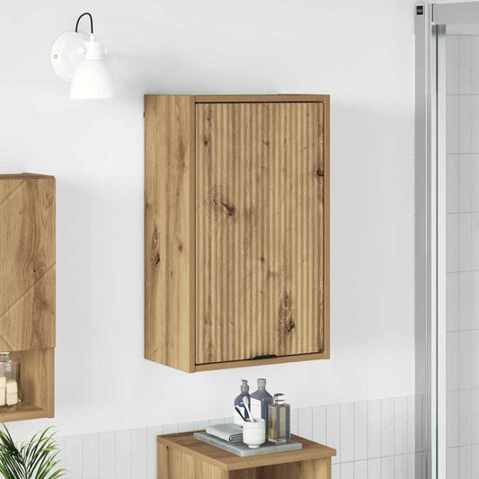 Mobile da Bagno con porta Rovere artigianale 39 x 23,5 x 65 cm