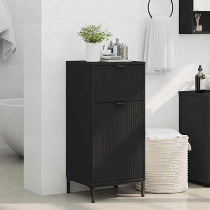 Mobile da Bagno con cassetto con porta Nero 39,5 x 36 x 88 cm | homemem39