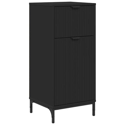 Mobile da Bagno con cassetto con porta Nero 39,5 x 36 x 88 cm | homemem39