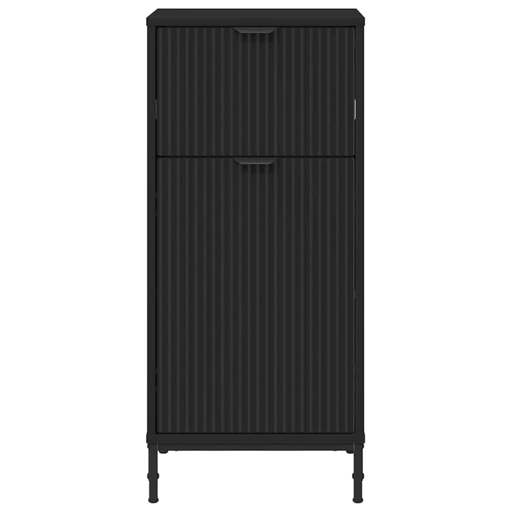 Mobile da Bagno con cassetto con porta Nero 39,5 x 36 x 88 cm | homemem39