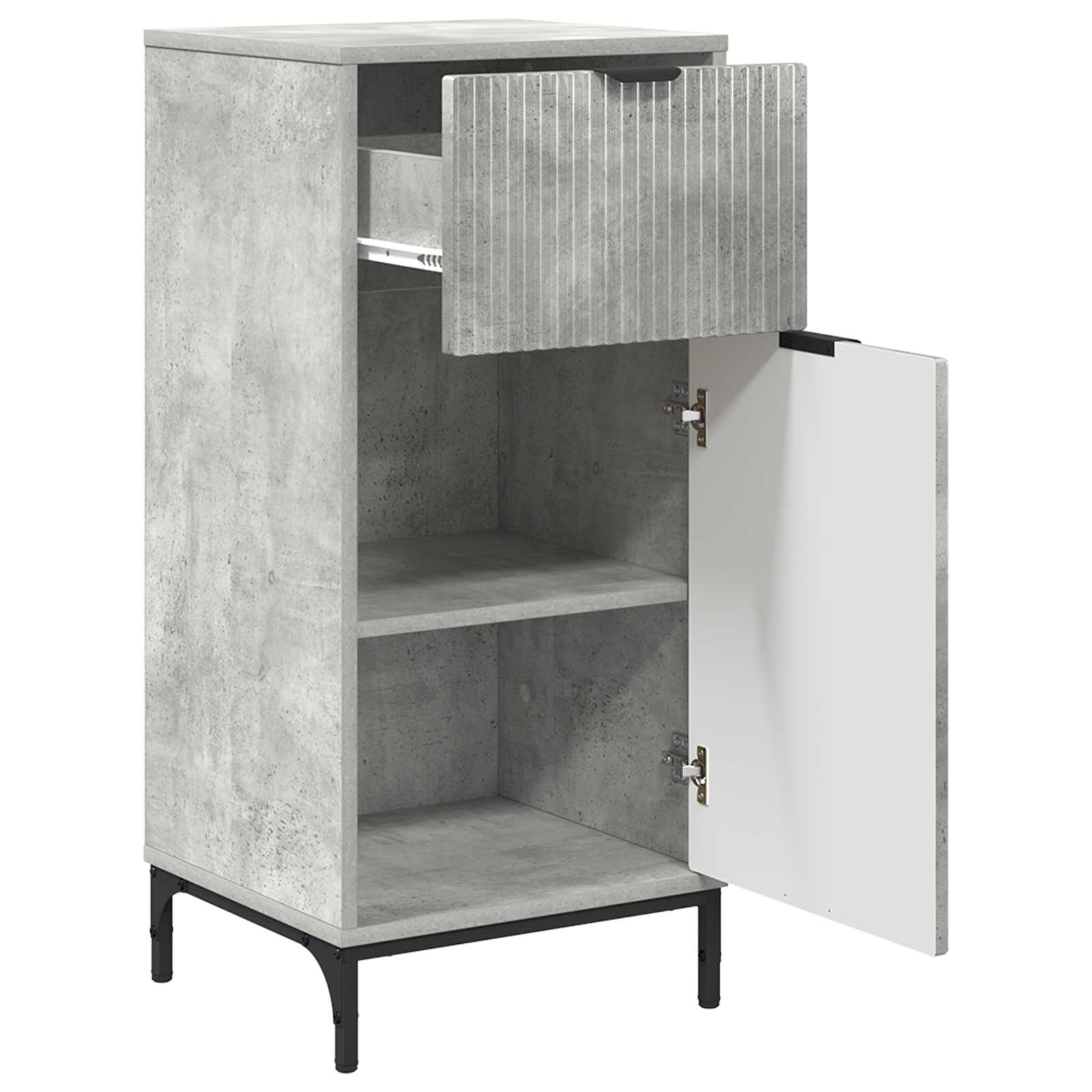 Mobile da Bagno Grigio cemento 39,5 x 36 x 88 cm | homemem39