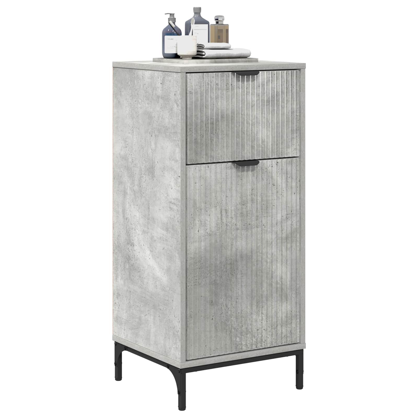 Mobile da Bagno Grigio cemento 39,5 x 36 x 88 cm | homemem39