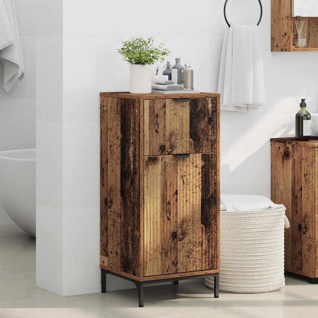 Mobile da Bagno con cassetto Legno vecchio 39,5 x 36 x 88 cm | homemem39