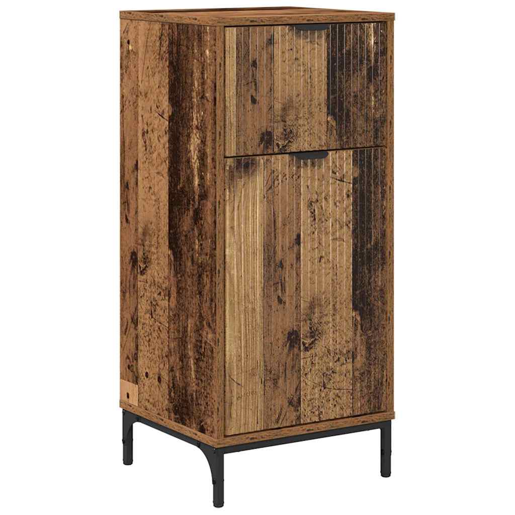 Mobile da Bagno con cassetto Legno vecchio 39,5 x 36 x 88 cm