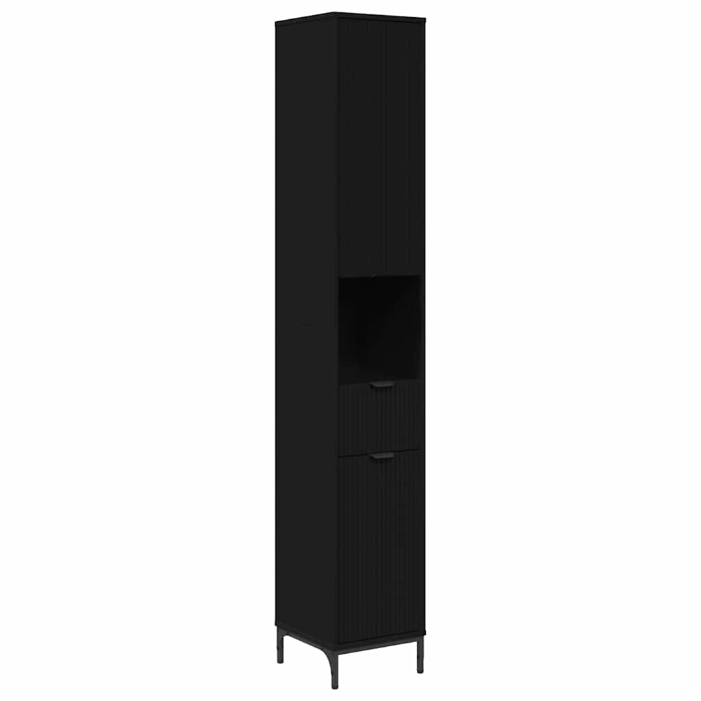 Mobile da Bagno Nero 31,5 x 33 x 190 cm | homemem39