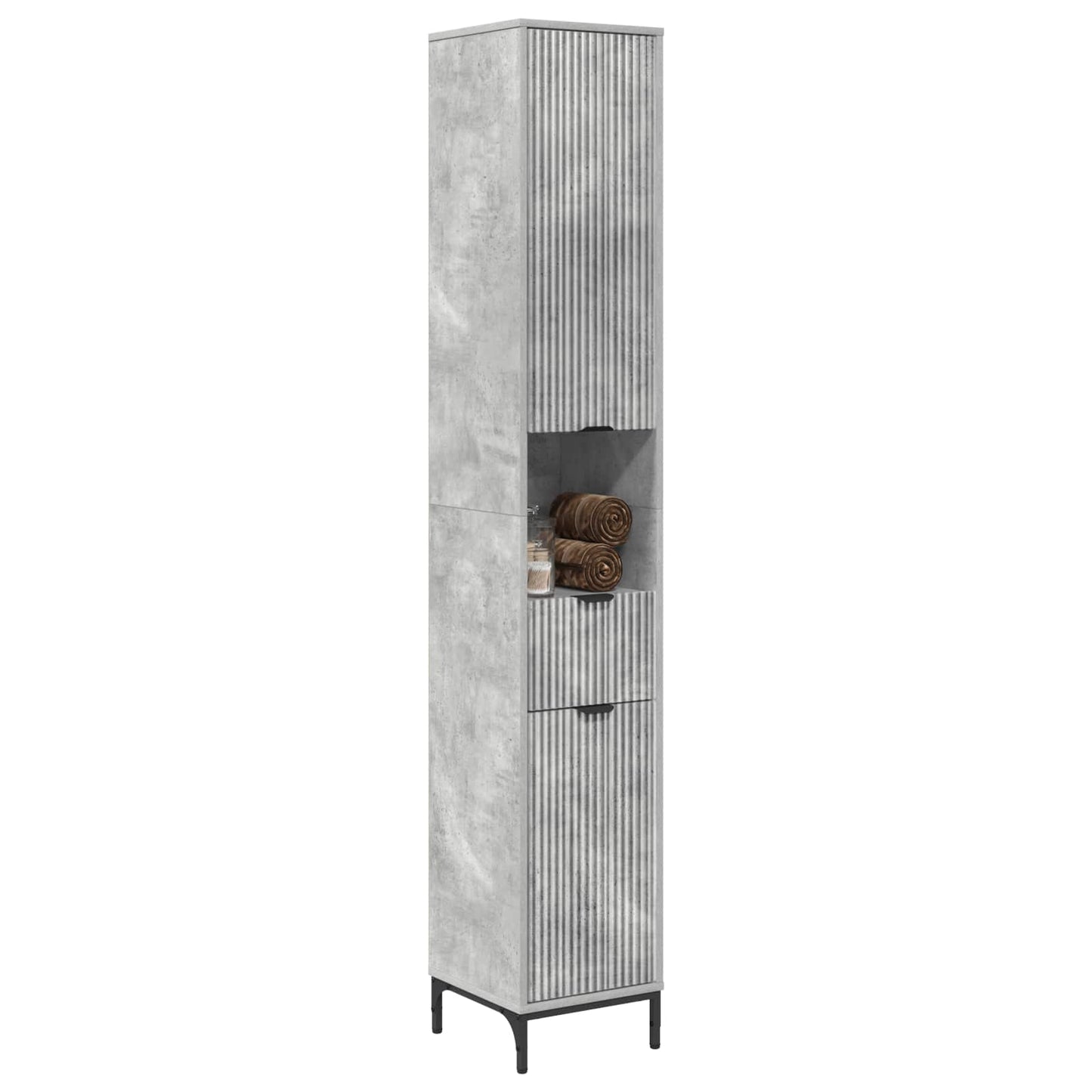 Mobile da Bagno Grigio cemento 31,5 x 33 x 190 cm | homemem39
