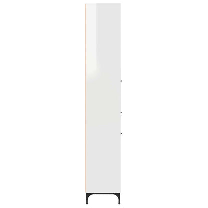 Mobile da Bagno Bianco Lucido 31,5 x 33 x 190 cm | homemem39