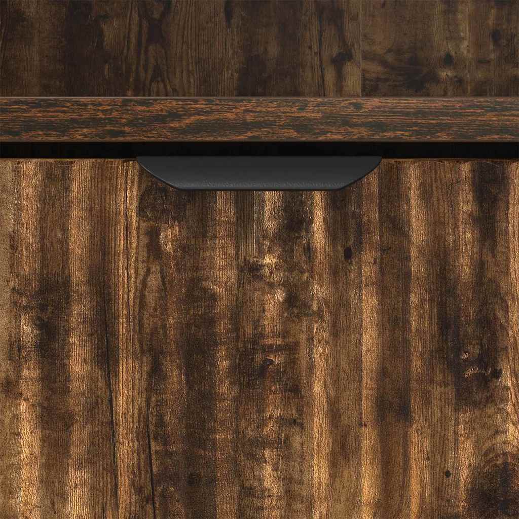Mobile da Bagno con cassetto Rovere fumé 31,5 x 33 x 190 cm | homemem39
