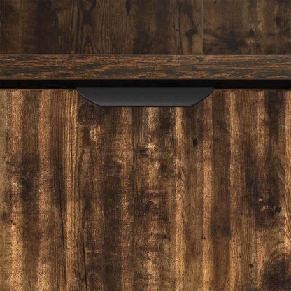 Mobile da Bagno con cassetto Rovere fumé 31,5 x 33 x 190 cm | homemem39