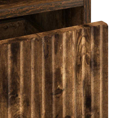 Mobile da Bagno con cassetto Rovere fumé 31,5 x 33 x 190 cm