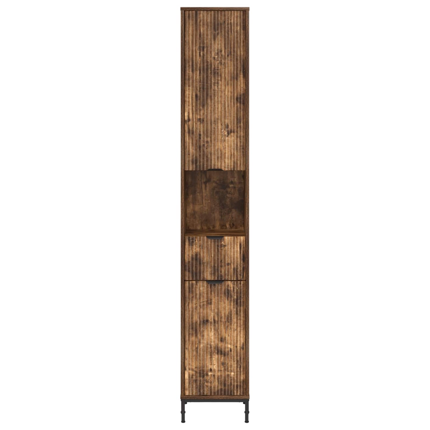 Mobile da Bagno con cassetto Rovere fumé 31,5 x 33 x 190 cm