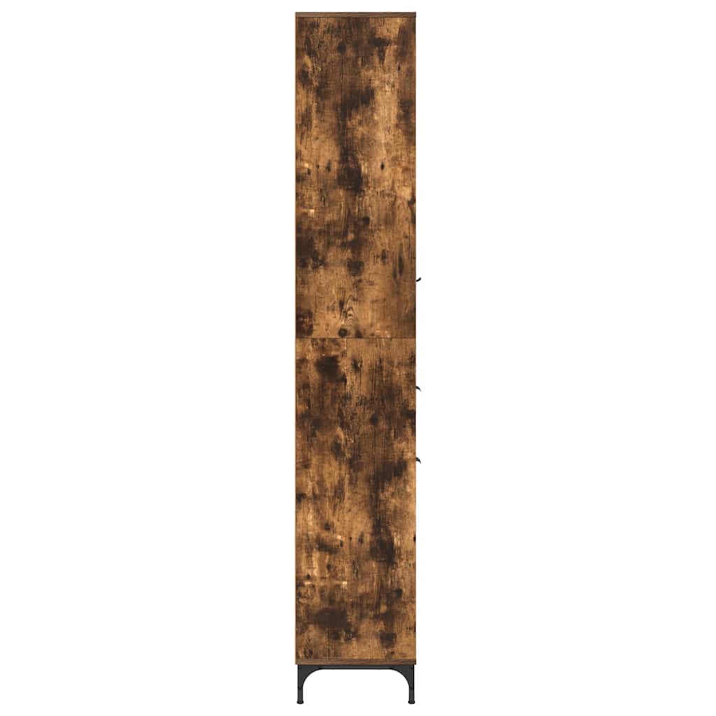 Mobile da Bagno con cassetto Rovere fumé 31,5 x 33 x 190 cm | homemem39