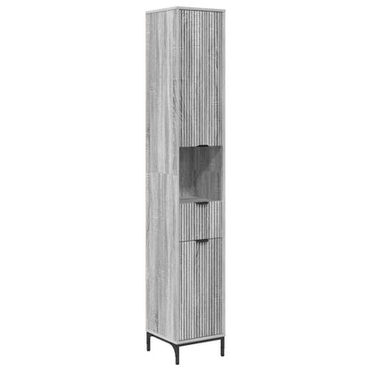 Mobile da Bagno Grigio Sonoma 31,5 x 33 x 190 cm
