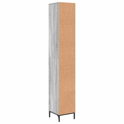 Mobile da Bagno con cassetto Grigio Sonoma 31,5 x 33 x 190 cm | homemem39