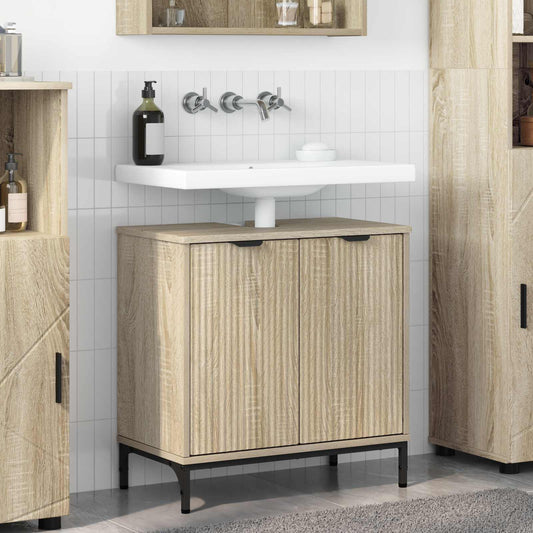 Armadio per Lavabo da Bagno Rovere Sonoma 60,5 x 33,5 x 61 cm