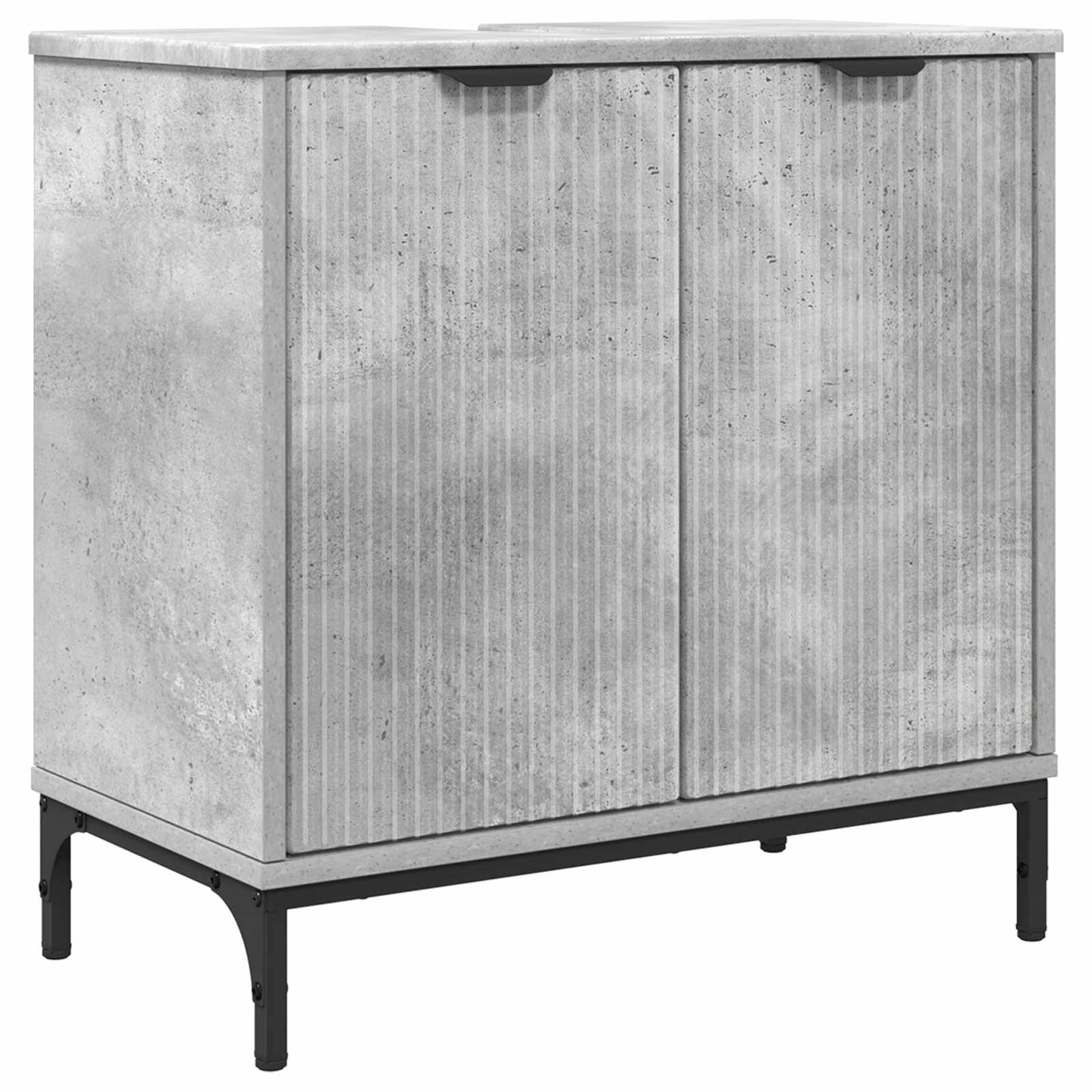 Armadio per Lavabo da Bagno Grigio cemento 60,5 x 33,5 x 61 cm