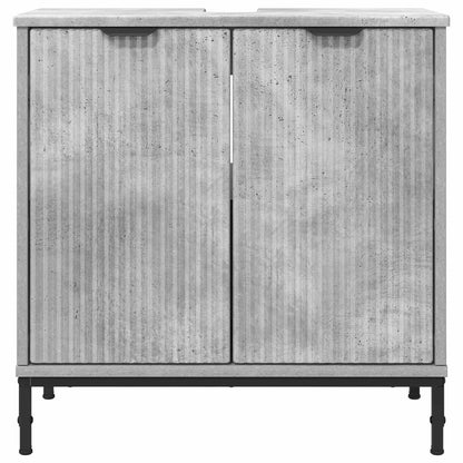Armadio per Lavabo da Bagno Grigio cemento 60,5 x 33,5 x 61 cm