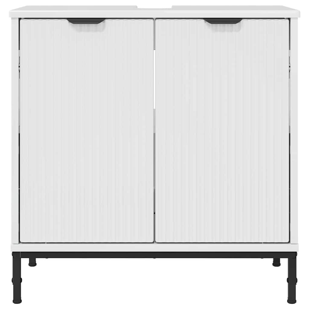 Armadio per Lavabo da Bagno Bianco lucido 60,5 x 33,5 x 61 cm | homemem39