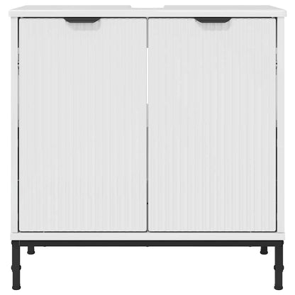Armadio per Lavabo da Bagno Bianco lucido 60,5 x 33,5 x 61 cm | homemem39