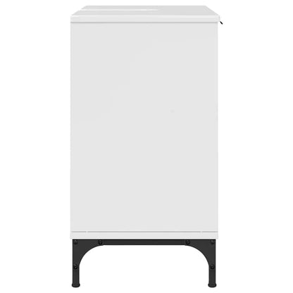 Armadio per Lavabo da Bagno Bianco lucido 60,5 x 33,5 x 61 cm