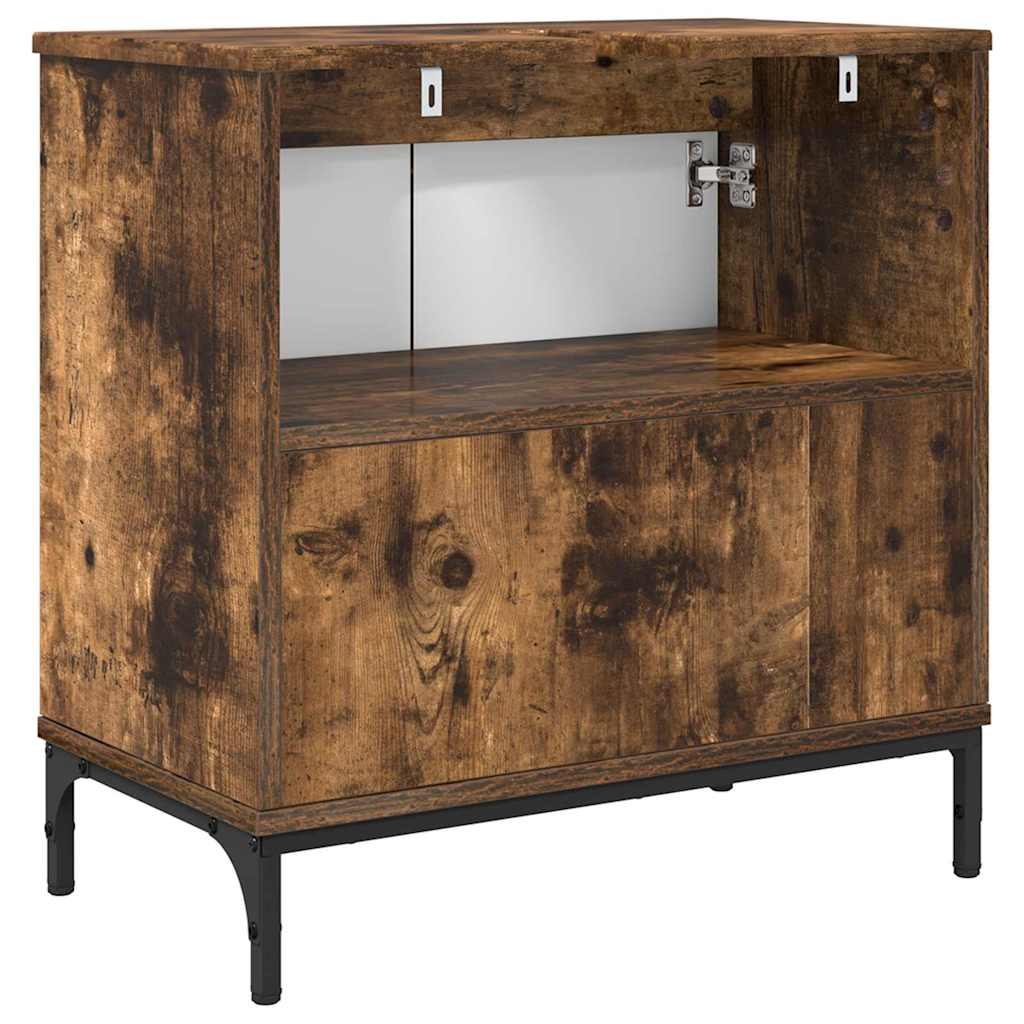 Armadio per Lavabo da Bagno Rovere fumé 60,5 x 33,5 x 61 cm | homemem39