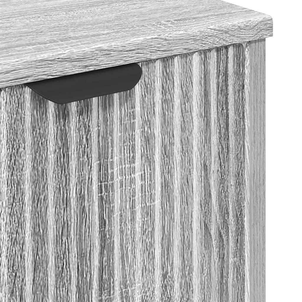 Armadio per Lavabo da Bagno Grigio Sonoma 60,5 x 33,5 x 61 cm