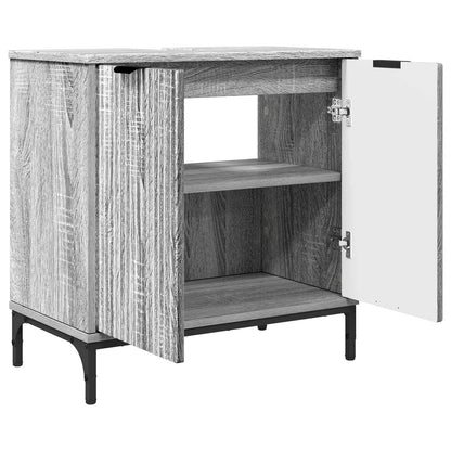 Armadio per Lavabo da Bagno Grigio Sonoma 60,5 x 33,5 x 61 cm