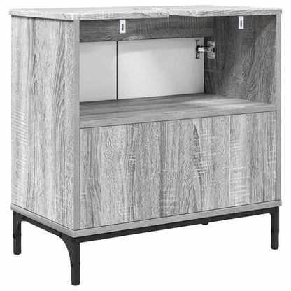 Armadio per Lavabo da Bagno Grigio Sonoma 60,5 x 33,5 x 61 cm
