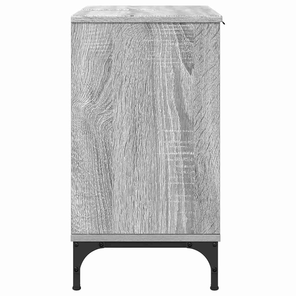 Armadio per Lavabo da Bagno Grigio Sonoma 60,5 x 33,5 x 61 cm | homemem39