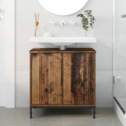 Armadio per Lavabo da Bagno Legno vecchio 60,5 x 33,5 x 61 cm | homemem39