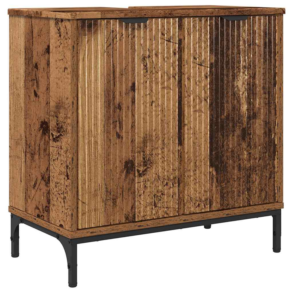 Armadio per Lavabo da Bagno Legno vecchio 60,5 x 33,5 x 61 cm | homemem39