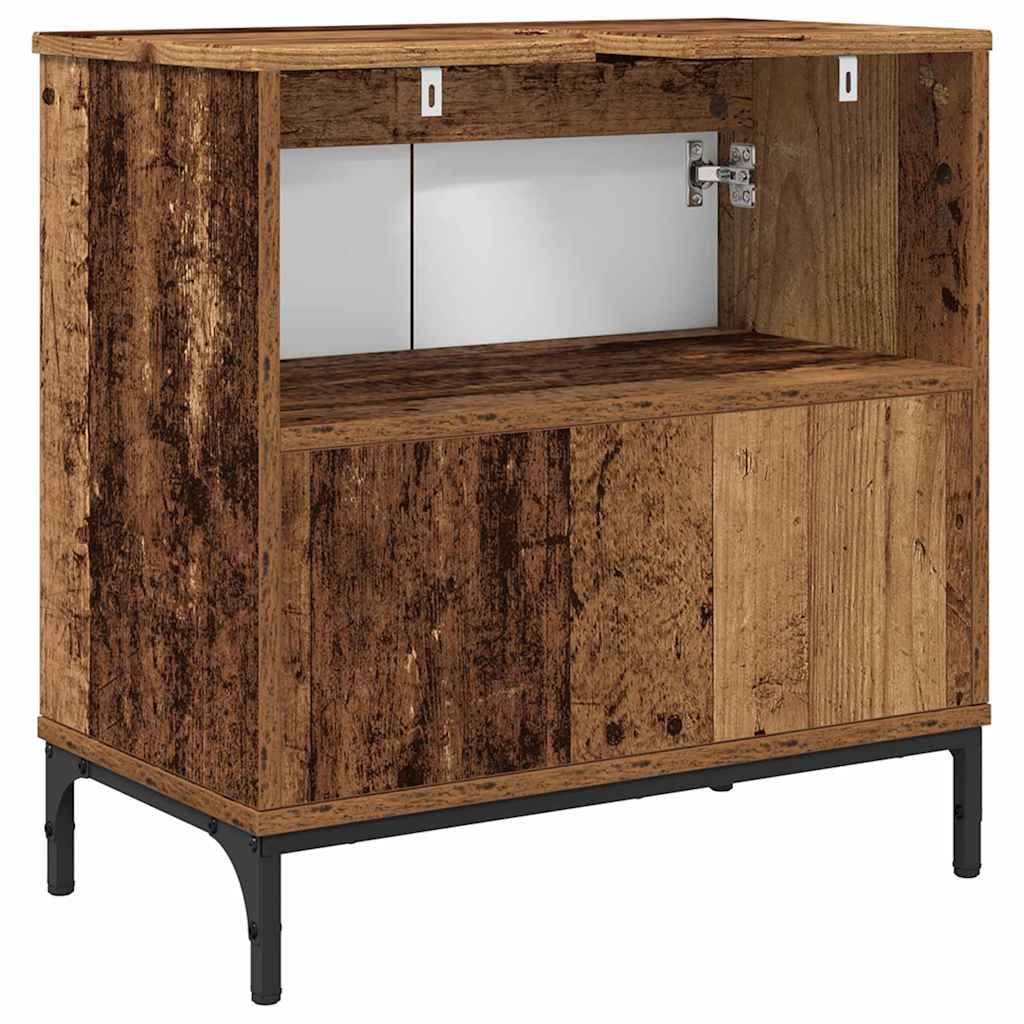 Armadio per Lavabo da Bagno Legno vecchio 60,5 x 33,5 x 61 cm | homemem39