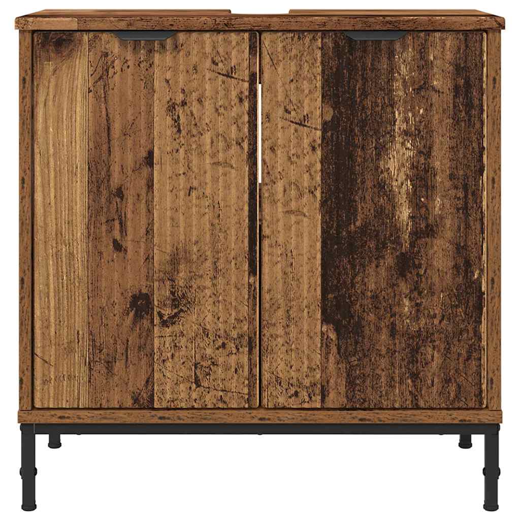 Armadio per Lavabo da Bagno Legno vecchio 60,5 x 33,5 x 61 cm | homemem39