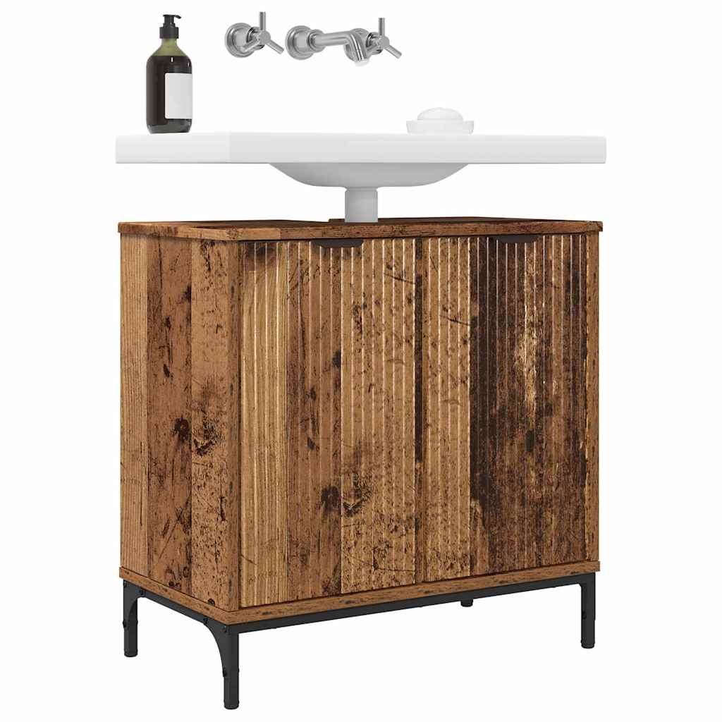 Armadio per Lavabo da Bagno Legno vecchio 60,5 x 33,5 x 61 cm | homemem39