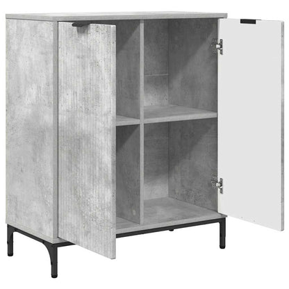 Credenza Grigio cemento 69,5 x 33 x 82 cm Legno multistrato