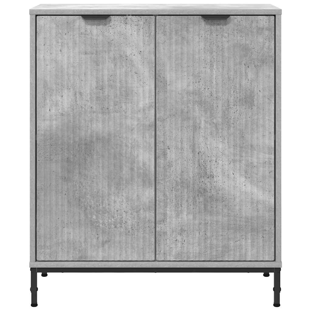 Credenza Grigio cemento 69,5 x 33 x 82 cm Legno multistrato