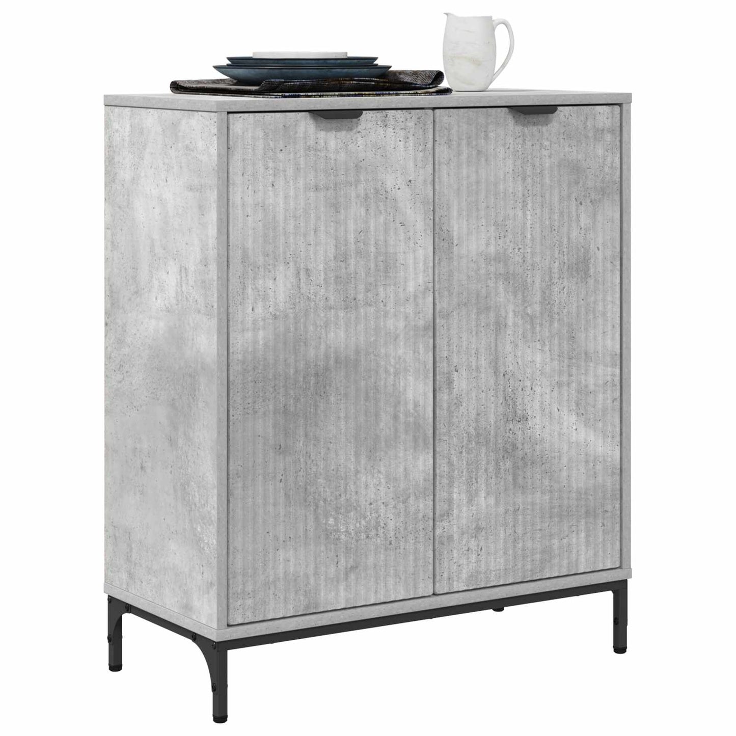 Credenza Grigio cemento 69,5 x 33 x 82 cm Legno ingegnerizzato | homemem39