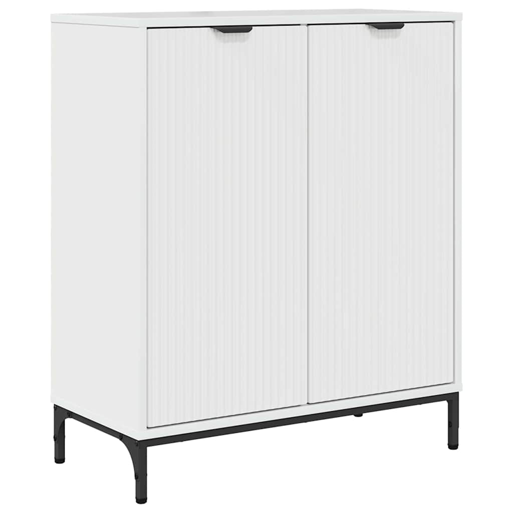 Credenza Bianco Lucido 69,5 x 33 x 82 cm Legno multistrato