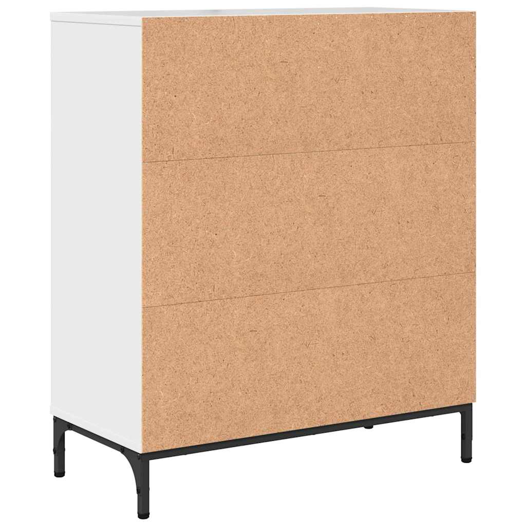 Credenza Bianco Lucido 69,5 x 33 x 82 cm Legno multistrato